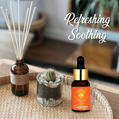 Old Tree Orange Essential Oil (15ml) - for Skin, Hair Care, Home Fragrance, Candle Making and Aromatherapy - Pure and Natural, Undiluted Perfume Oil with Glass Dropper