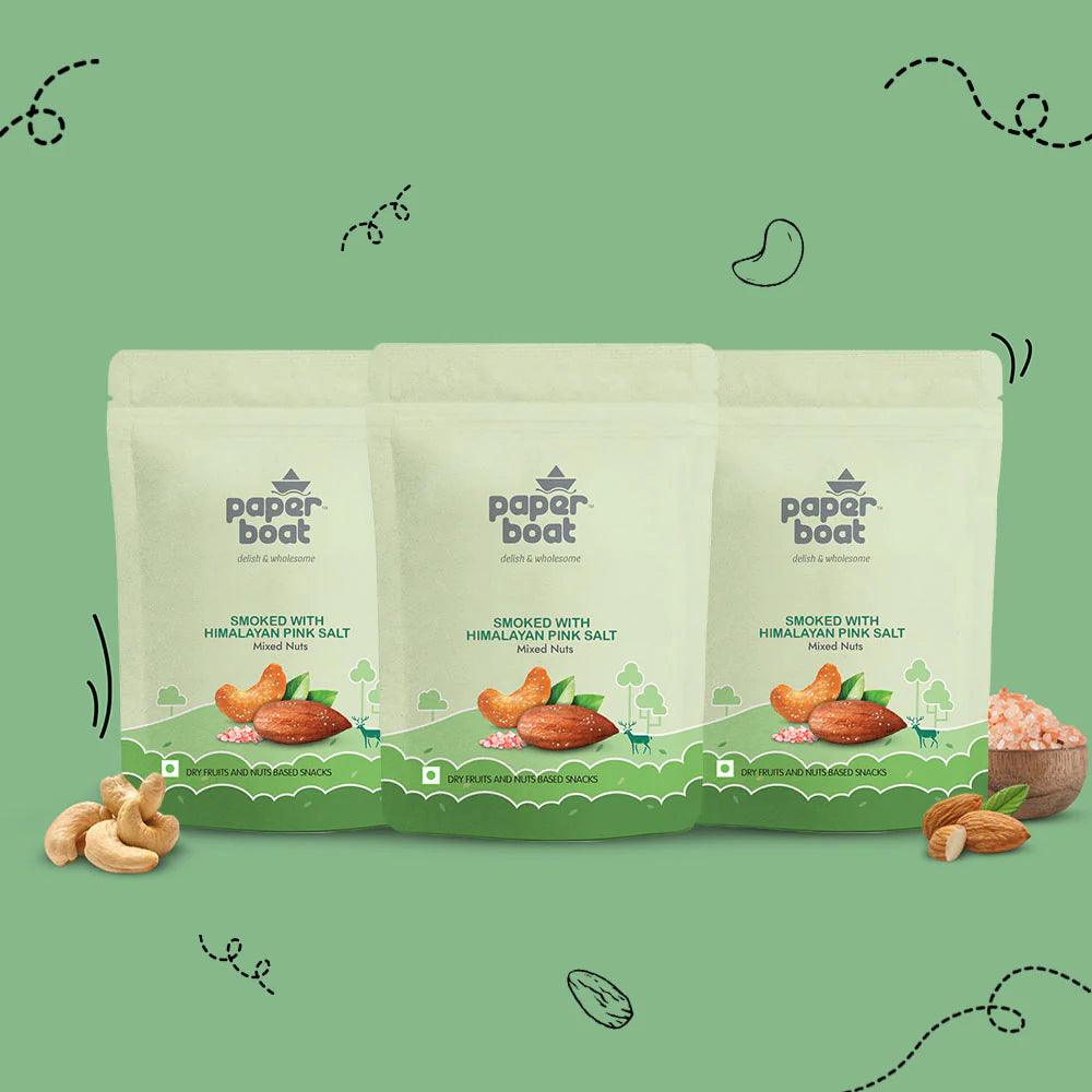 Pack of 3 - Smoked Nuts with Himalayan Pink Salt (100gm each)