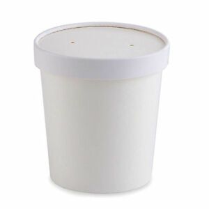 Paper Containers - PC04 1000ml - White 116mm