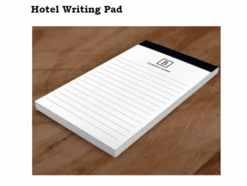 Essential Guest Amenities - Letter Pads