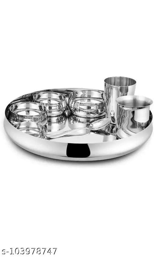 Stainless steel thali set - Thali set deluxe