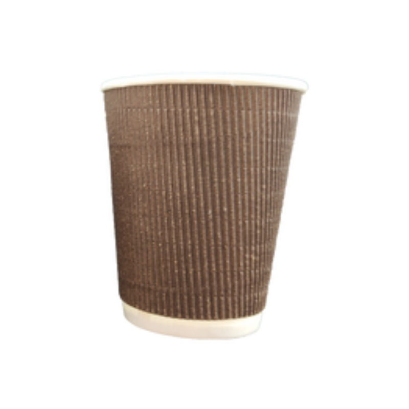 Paper Cups- Lids - 250ML Ripple Cup