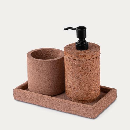 Cork Bathroom Set