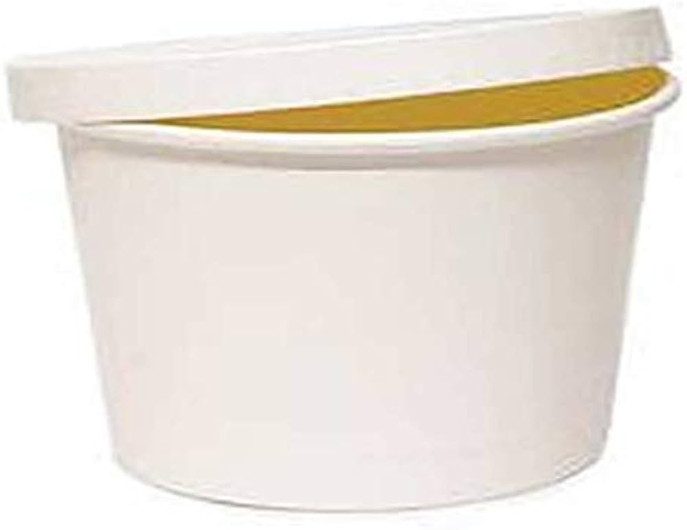 Paper Containers - PC03 500ml - White 116mm