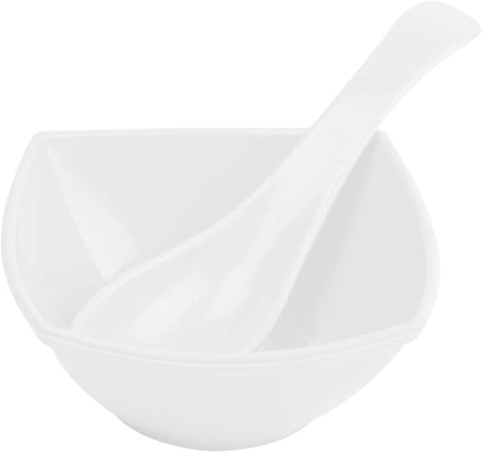 Square Soup Bowl White