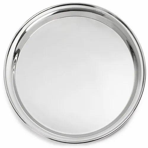 Pristine stainless steel - ROUND SERVING PLATTER