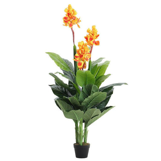 Artificial Plants - Canna Lily Plant Yellow