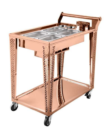 Artful Collection - Artful Snack Trolley ( ROSE GOLD )