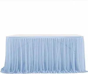 BANQUET TABLE FRILL - Self Emboss Crush Fabric(36"/48"/60")