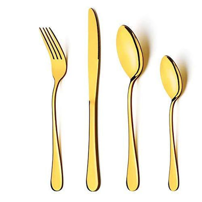 Cutlery-Rose Titanium Gold Finish