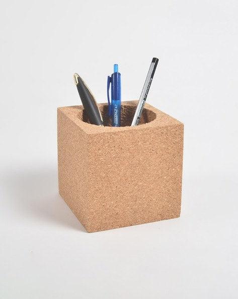 Cork Desktop Accessories Pen Holder Fine Grain Desktop Organizer 18