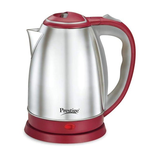 Prestige Stainless Steel 1.5 Litre Kettle 1500-Watts, Red