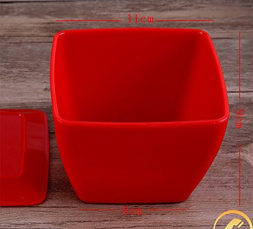 Square Bowl - (Red)