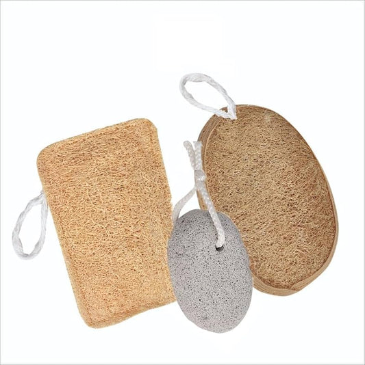 Dry Accessories - Loofah - 5 x 3.5 Inches Oval Shape Jute Loofah -  Box Series