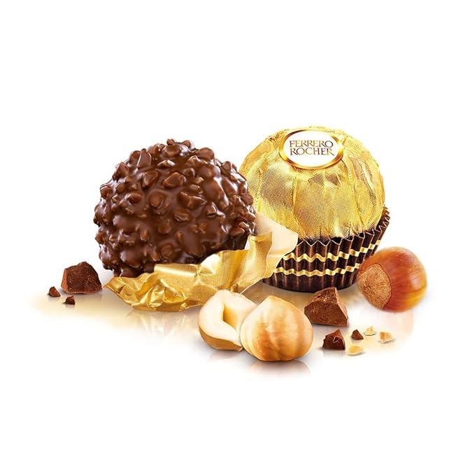 Ferrero Rocher, Exquisite Hazelnut and Milk Chocolate Premium Gift Box, 16 pieces (200 g)