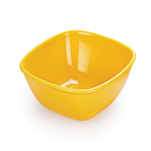 Square Bowl - (Yellow)