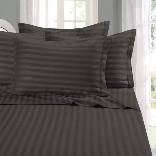 BED LINEN ECONOMY- BED SHEET SUITING CHECK / STRIPE - DOUBLE BED SHEET