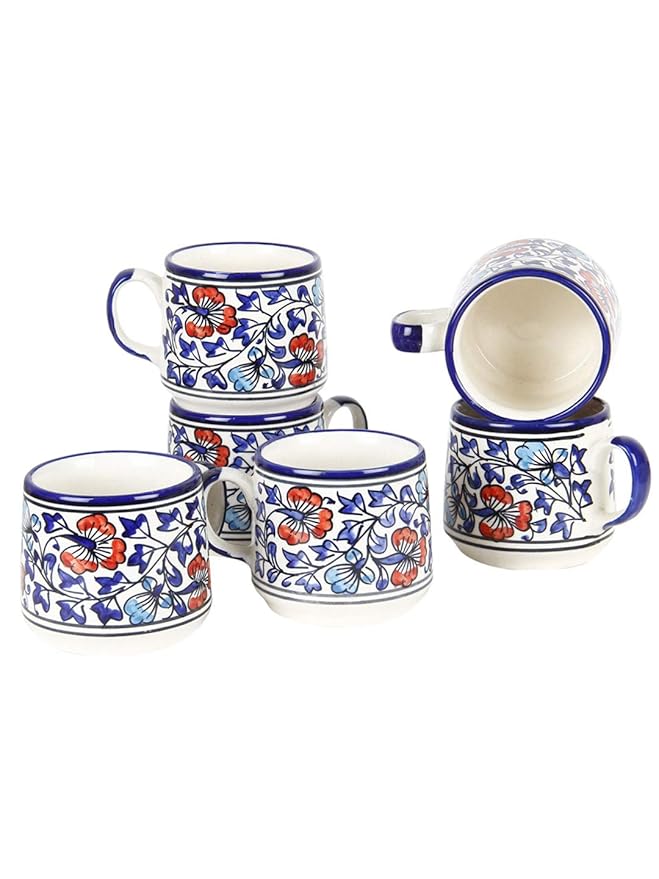 TableWare - Ceramic Cup Set, 6-Pieces, Blue MYA-XYX-013