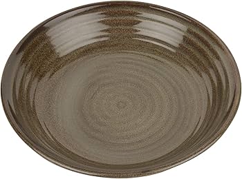 table ware-Terra Porcelain Grey Deep Coupe Plate