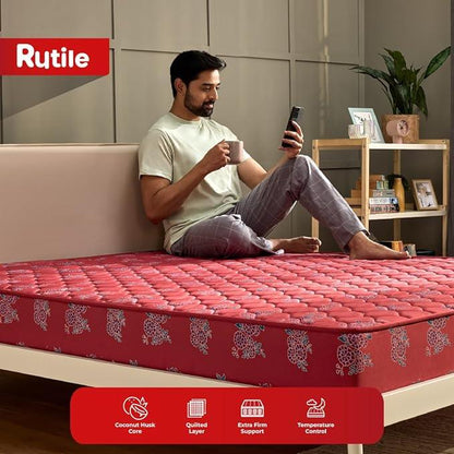 Kurl-On Mattress |Rutile | Natural Coir Mattress, (72x36x7 Inches, Firm Support) Single Size Bed Mattress, Coir Mattress.