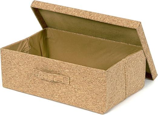 CORK GIFTING BOXES - TEXTURED LID RECT. BOX