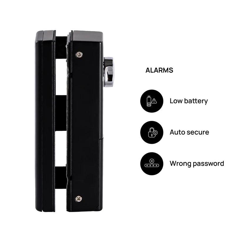 Ozone Glass Door Lock (G2G) with 4-way Unlock for Internal Doors | Free Installation | Door Thickness: 10-12 mm Smart Locks