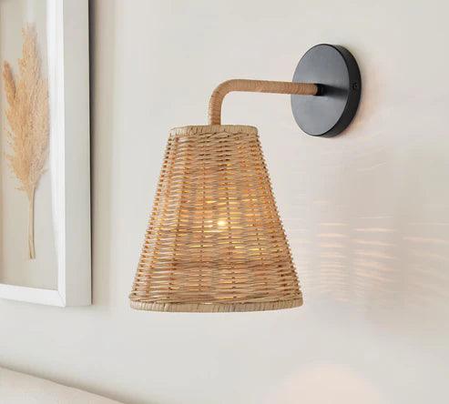 Bamboo Wall lamps For Living Room | Rattan Wall scones | Wicker Wall Lamps | Cane Wall Scones - Kashvi