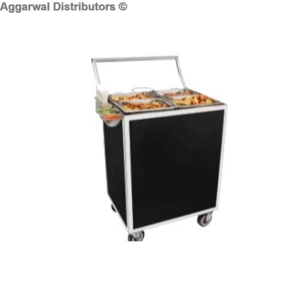 Laufeen Dish & Trolley - Black Titanium Snack Trolley (BTSW-43004)