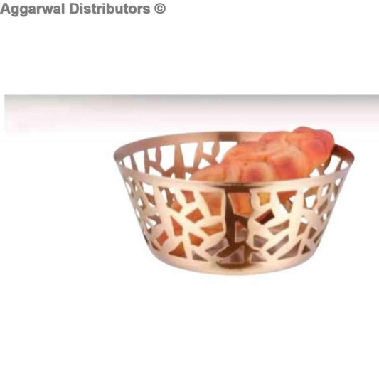 IMPERIAL Rose Gold ROUND BREAD BASKET