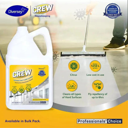 Crew Disinfectant Floor Cleaner (Citrus), 5 Litre