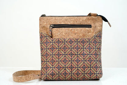 Cork Bags & Purses - Sling Bag Diagonal Print