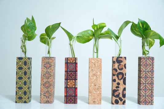 Cork Test Tube Planters-Fridge Magnet