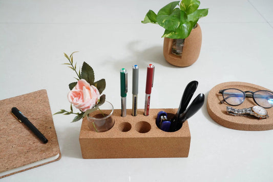 CORK DESKTOP ACCESSORIES-Desktop Organizer 14