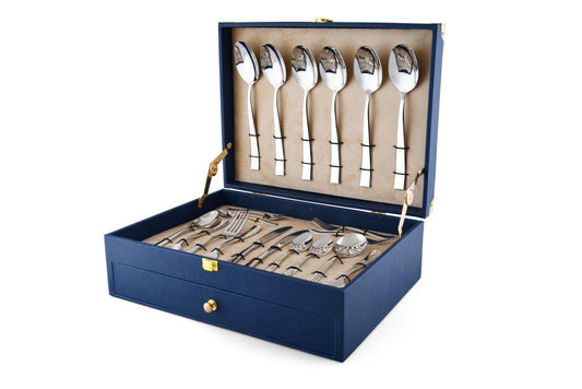 Gifting Products-90 Pcs, Cutlery Set with Wooden Box Gracia