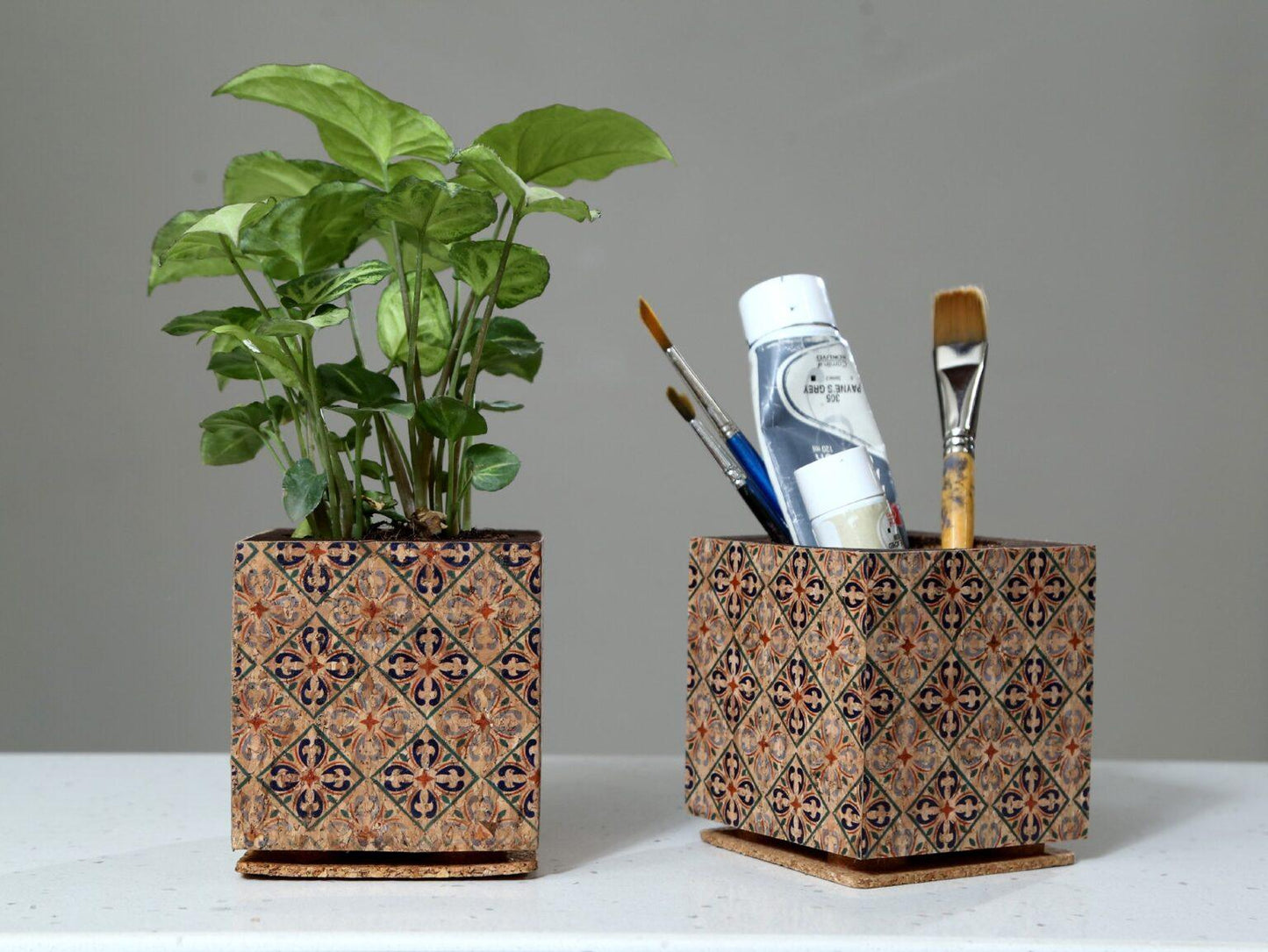 Cork Table Top Planters - Multicolored Planter - Product code: 9C23303 - 10 X 10