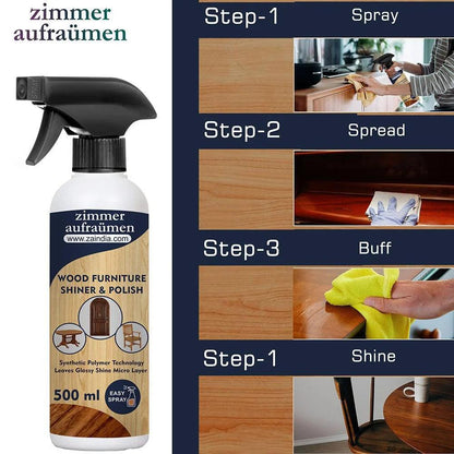 Zimmer Aufraumen Furniture Shiner Polish & Wood Maintainer Spray (500 ml)