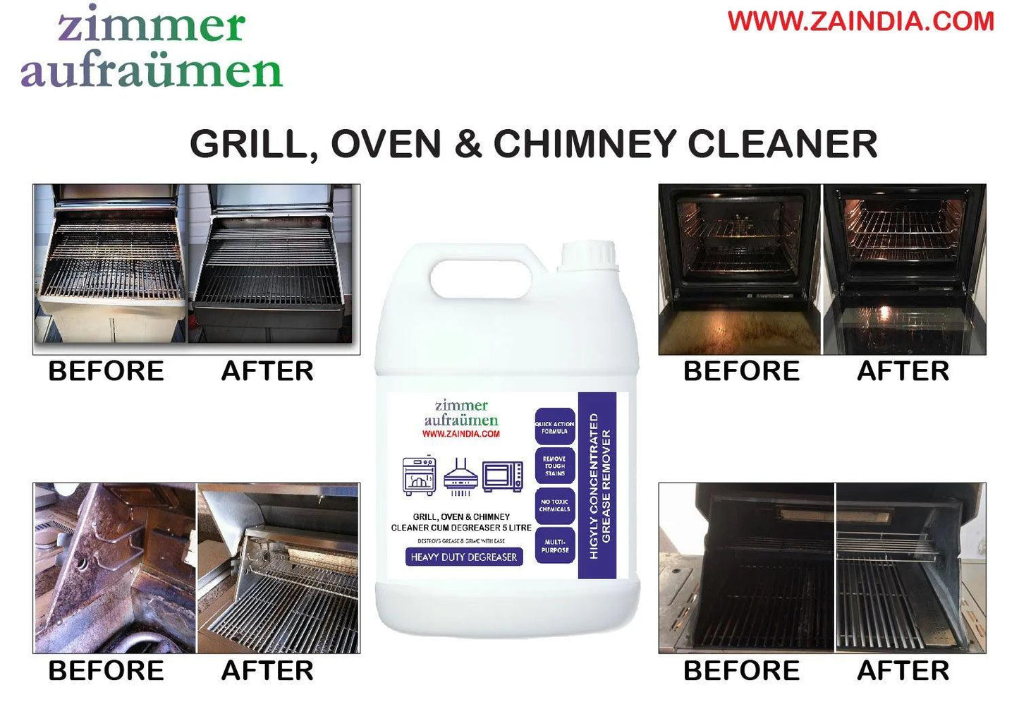 Zimmer Aufraumen Grill & Chimney Cleaner 5L Can