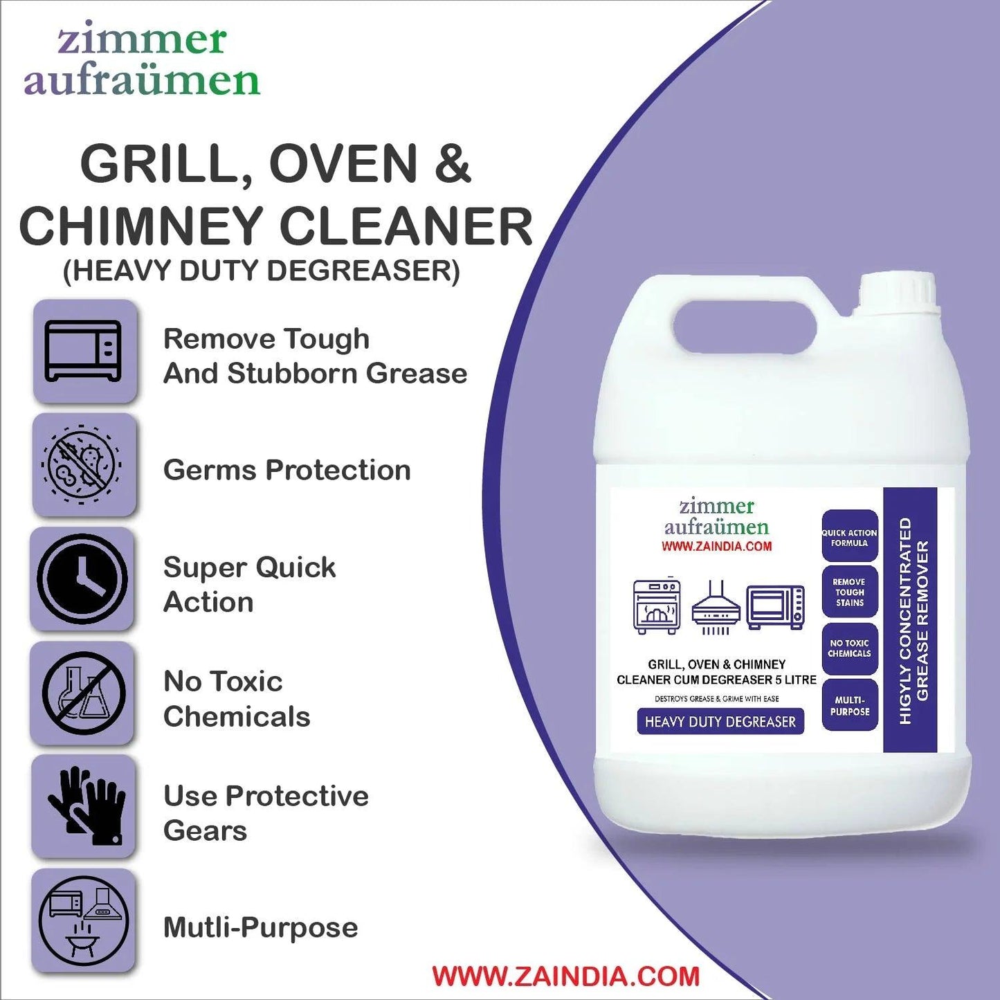 Zimmer Aufraumen Grill & Chimney Cleaner 5L Can