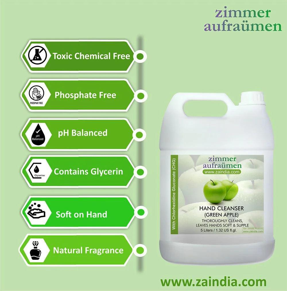 Zimmer Aufraumen Hand Wash With CHG Disinfectant Pack (5L) (Green Apple)