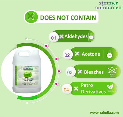 Zimmer Aufraumen Hand Wash With CHG Disinfectant Pack (5L) (Green Apple)