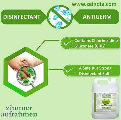 Zimmer Aufraumen Hand Wash With CHG Disinfectant Pack (5L) (Green Apple)