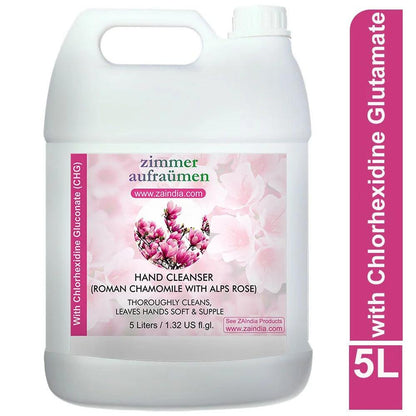 Zimmer Aufraumen Hand Wash With CHG Disinfectant Pack (5L) (Roman Chamomile & Alps Rose)