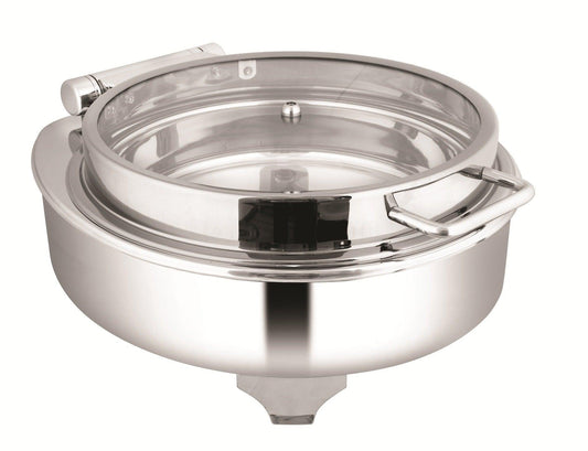 Chafing Dishes - Round Full Glass Lid Chafer with Electric Frame - 7 Litres (Code: CD05)