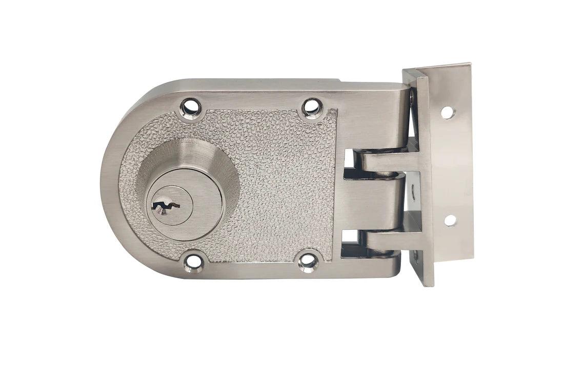 Yale 198 Vertical Bolt RIM Door Lock Both side keys, Regular Key, Satin Nickel