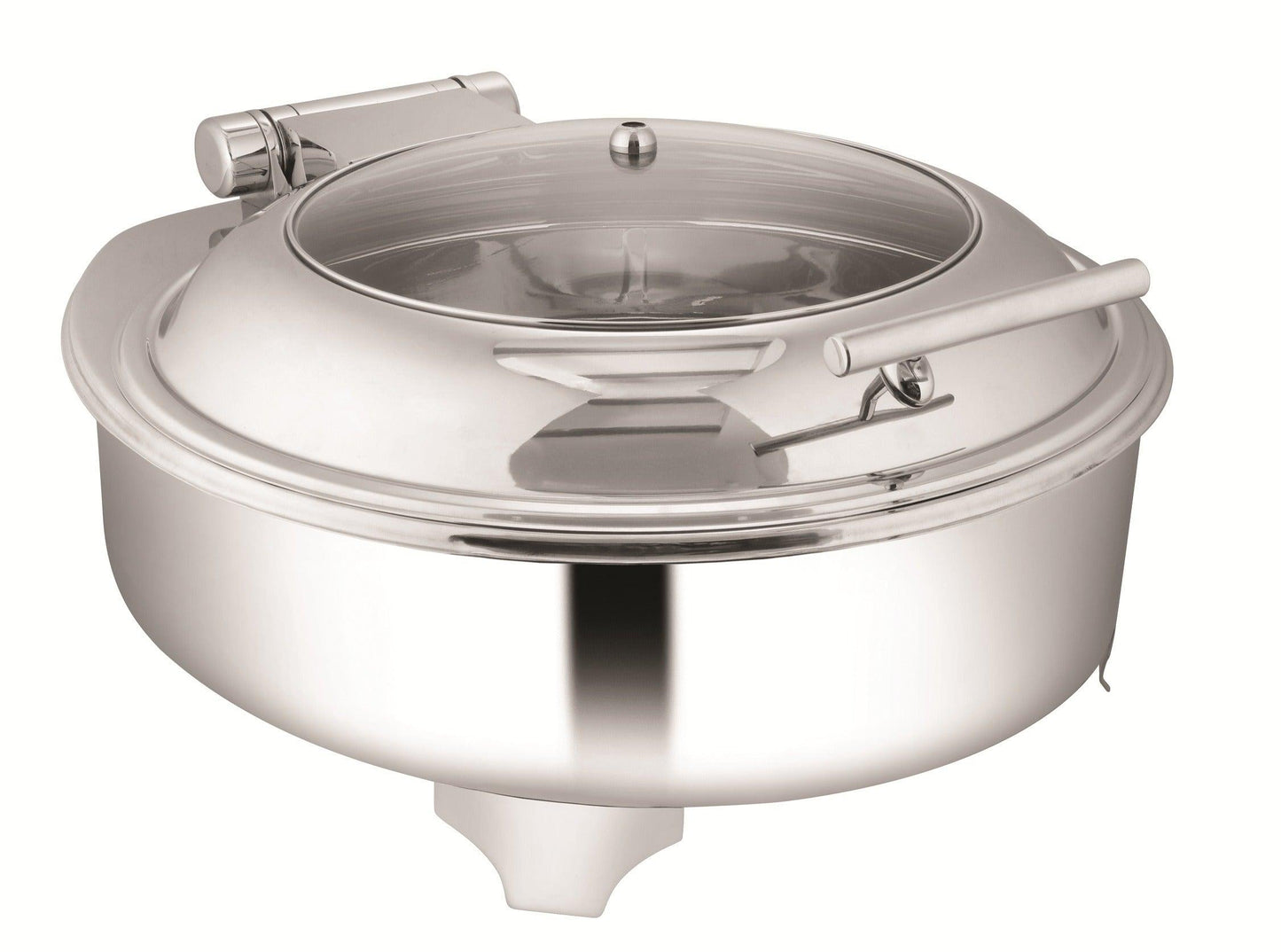 Chafing Dishes - Round Half Glass Lid Chafer with Electric Frame - 7 Litres (Code: CD06)