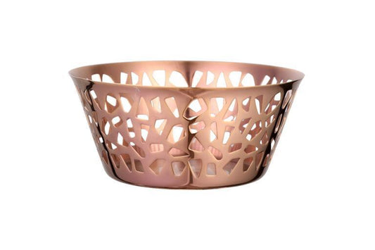 Gold and Rose Gold - Round Bread Basket