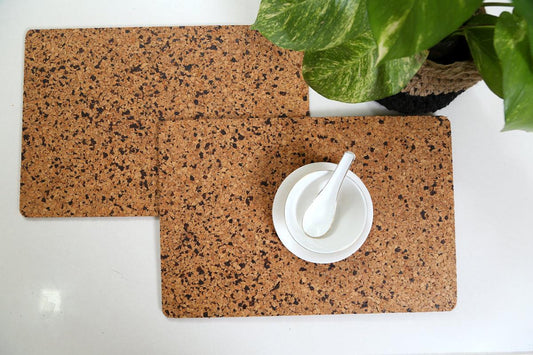 cork tablemats - abstract tablemats