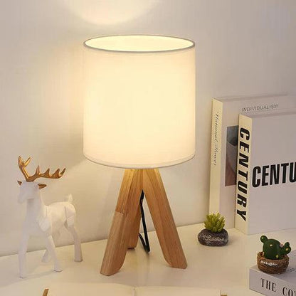 Rattan Table lamp for Living room | Bamboo Bedside table lamp | Cane Table lamp - Mahika