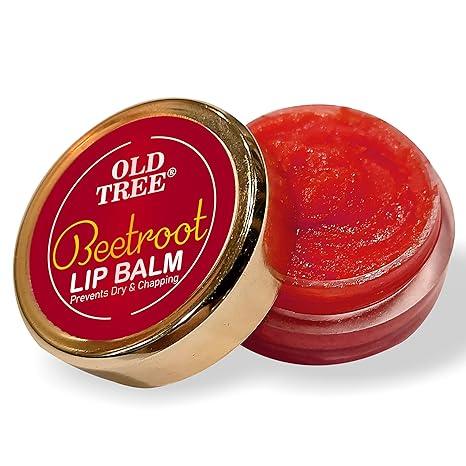 Old Tree Beetroot Lip Balm (8g) - Moisturizing Lip Balm for Dry and Chapped Lips