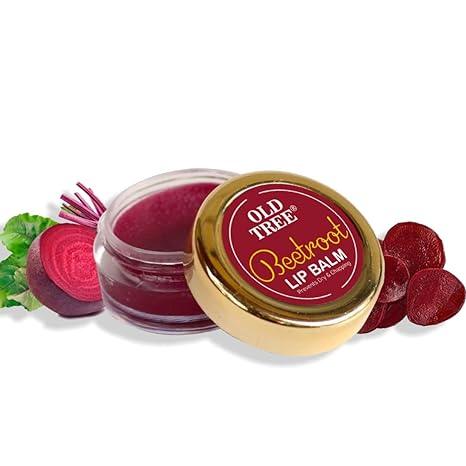 Old Tree Beetroot Lip Balm (8g) - Moisturizing Lip Balm for Dry and Chapped Lips